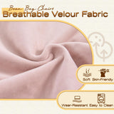 Memory Foam Bean Bag,Multiple Sizes Bean Bag Chairs for Adults,Fluffy Couch for Living Room Bedroom College Dorm,Bean Bag Chair with Filler Included (Pink, 4FT) TaiBest