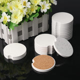 50 PCS 2.56 in Sublimation Car Coasters, Auto Coasters for Cup Holders,Auto Cupholder Coasters with Finger Notch and DIY Personalization Option,Keep Car from Cold Drink Sweat Stain Spill,by GNIEMCKIN GNIEMCKIN