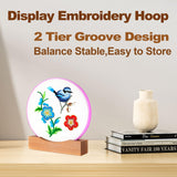 YUNHAN Embroidery Display Holder Suitable Cross Stitch Frames,Lap Embroidery Stand Display 3Pack Embroidery Hoop Stand Display Cross Stitch Kits (Suitable 3-6.7IN Frame) YUNHAN