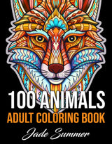 100 Animals: An Adult Coloring Book with Lions, Elephants, Owls, Horses, Dogs, Cats, and Many More! FILLBOSS