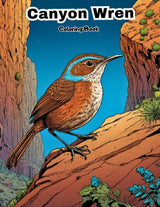 Cute Wren Coloring Book: Adorable Songbird Designs for Toddlers! (BIRDS COLORING BOOKS) Majosta