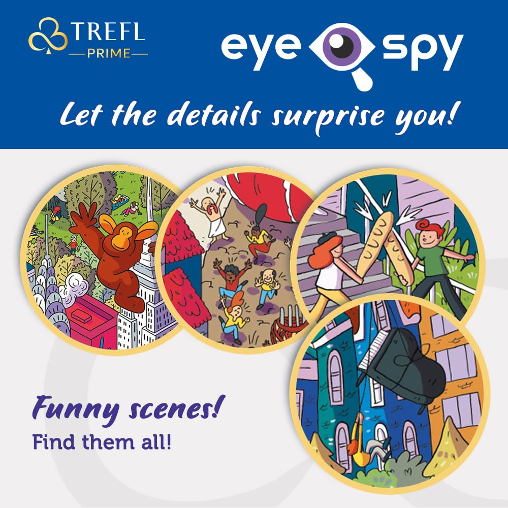 Trefl Eye-SPY Imaginary Cities: Rome, Italy 1000 Piece Jigsaw Puzzle Prime 27"x19" Thick Cardboard, Surprising Details, Creative Entertainment for Adults and Children from 12 Years Old Trefl