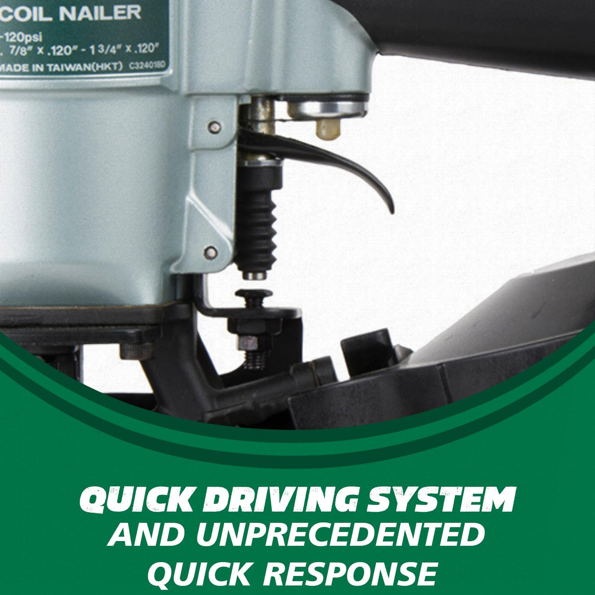 Metabo HPT Roofing Nailer, Pro-preferred Pneumatic Power Nailers in Roofing tools, Pneumatic Roofing Nailer for Asphalt Roofing Shingles, Nailer 16 Degree 7/8″ to 1-3/4″ Roofing Nails, NV45AB2 Metabo HPT