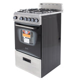 Avanti GR2013CSS Gas Range, 20, Black Avanti