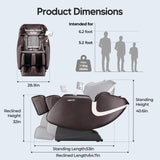 BOSSCARE Full Body Airbag Massage Chair: 2025 Shiatsu Zero Gravity Massager Chairs - AI APP Control Back Heating - Relaxing Massaging Recliner for Friend Family BOSSCARE