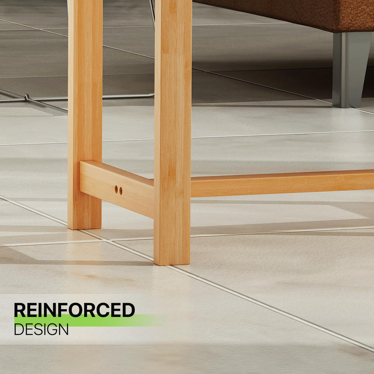 Magshion Console Table, for Hallway, Living Room, Modern Bamboo Gold Rectangle Coffee Table, Side Table, Entryway Table, Decorative Offering Table for Home Magshion