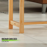 Magshion Console Table, for Hallway, Living Room, Modern Bamboo Gold Rectangle Coffee Table, Side Table, Entryway Table, Decorative Offering Table for Home Magshion