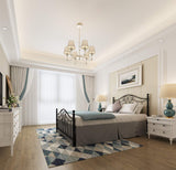 YALAXON Vintage Sturdy Metal Bed Frame with Headboard and Footboard Basic Bed Frame No Box Spring (Queen, Black) YALAXON