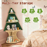 LAKNUAL Bookshelf for Kids, Children Tree-Bookshelf, Space-Saving Montessori Toddler Corner Bookcase for Nursery, Kindergarten, Kids Rooms LAKNUAL