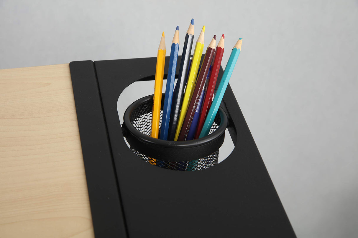 Height Adjustable Drafting Table,0-75° Art Craft Desk Drawing Table Artist Desk Tilting Tabletop Watercolor Paintings Sketching Work Station w/2 Storage Drawers and Stool for Home Office Oak CuisinSmart