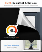 Sumobaby Blackout Curtains for Bedroom Portable 42"x60",No Drill Black Out Shades with Upgraded Hook&Loop Tapes,100% Blackout Window Cover,Thermal Insulated Blinds for Bedroom,Nursery(1 Panel,Black) Sumobaby