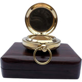 MAH Backpacking Navigation Handmade Brass Personalize Compass for Best Man Get Well Hiking Camping Hunting Trekking Sailing Adventure Travelling Graduation Day Birthday Gifts for Son Back to School MAH