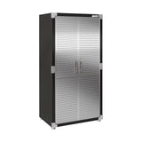 Seville Classics UltraHD Solid Steel Lockable Metal Storage Cabinet Locker Organizer, w/Adjustable Shelves for Garage, Warehouse, Office, Classroom, Graphite, 36" W x 24" D x 72" H Seville Classics