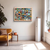 PICKFORU National Parks Puzzles for Adults 1000 Pieces and up, National Parks Stickers Puzzle Collects Yellowstone Yosemite Zion Glacier, National Park Poster Jigsaw Puzzles as Home Decor PICKFORU