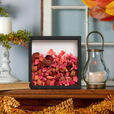 Califortree 8x8 Shadow Box Frame with Soft Linen Back - Push Pins Included, Memory Box Display Case for Flower, Tickets and 3D Items, Black Califortree