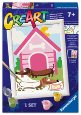 Ravensburger - Dachshund CreArt Paint by Numbers Kit | Fun & Easy DIY Art for Kids Age 7+ | Creative Gift Idea for Birthdays & Holidays Ravensburger