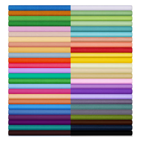 60 Pieces Solid Cotton Quilting Fabric Color Bundles Fabric Quilt Solid Quilting Squares Patchwork Sewing Craft Precut Scrap for DIY Crafts(4 x 4 Inch) Buryeah