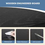 DUMOS TV Stand for 55 60 inch TV, Entertainment Center with Storage Cabinet, Mid Century Modern Media Console Table, Adjustable Hinge, Wooden Television Furniture for Living Room, Office DUMOS