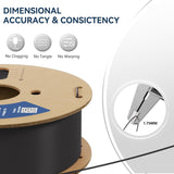 Fugacity PETG Filament 1.75mm, Black 3D Printer Filament 2 Roll 1KG Spool Bundles, Dimensional Accuracy +/- 0.02mm, Enhanced Printing Effect Fits Most FDM 3D Printers FugaCity