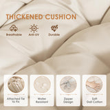 Nicesoul Outdoor Hanging Egg Chair Without Stand, Patio Wicker Swing Egg Basket Chairs with Padded Cushions, 350 Lbs Ceiling Tree Swinging Egg-Shaped Chair No Stand for Indoor Bedroom Porch, Brown NICESOUL