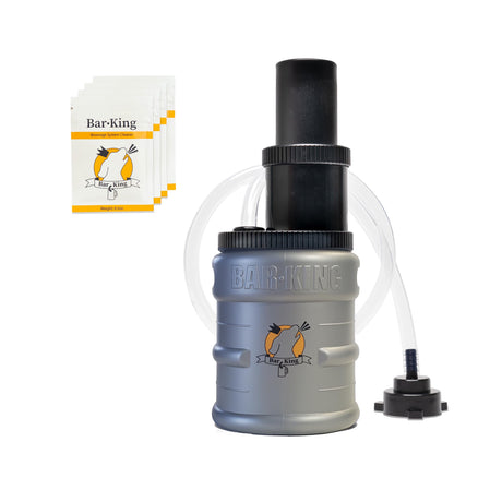 Bar-King Quick-Connect Kegerator Beer Line Cleaning kit. Finally, Cleaning Your Lines is Simple! (Includes Cleaning Powder) - for Standard Kegs Bar-King