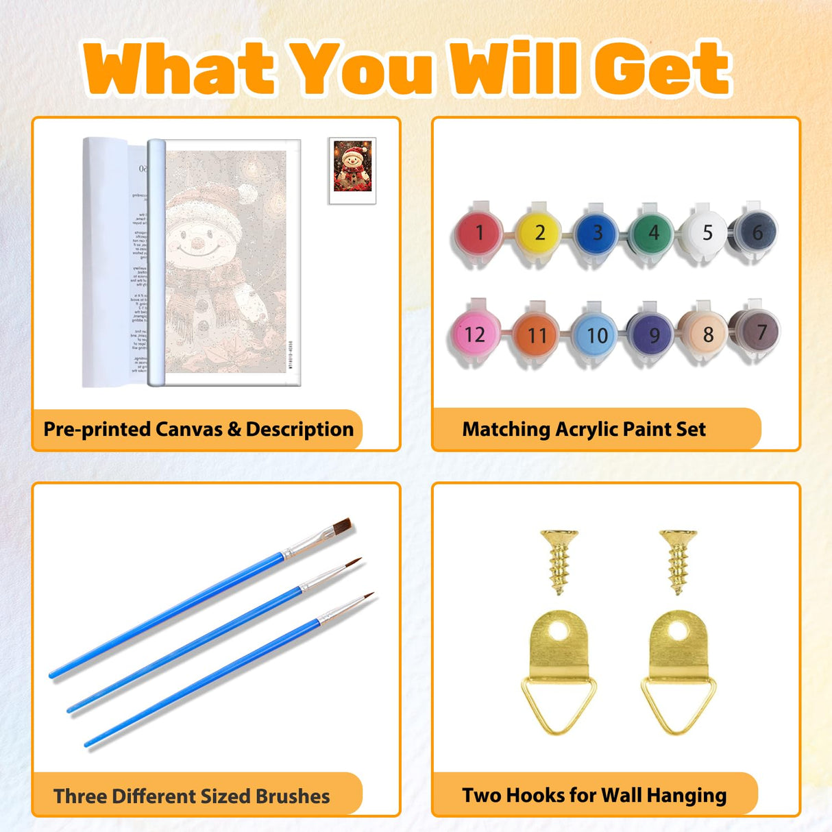 CRZMODE Christmas Paint by Numbers Kit for Adults, Snowman Paint by Numbers for Adults, Acrylic Painting Crafts for Home Decor Gift (16x20inch) CRZMODE