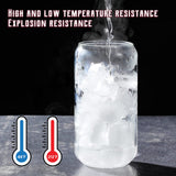 NETANY Drinking Glasses with Glass Straw 4pcs Set - 16oz Highball Glass Cups, Beer Glasses, Iced Coffee Glasses, Cute Tumbler Cup, Ideal for Whiskey, Soda, Tea, Water, Gift, 2 Brushes NETANY