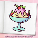 Cute & Sweet Coloring Book: Bold, Easy, and Simple Food Designs for Adults with Cakes, Candies, Ice Cream, Pastries, Desserts, and More! (Bold and Easy Coloring Books) WoodArtSupply