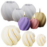 3 Pack Wave Candle Molds - Multiple Size Ball, Spiral & Resin Casting Molds for Soap Making & Home Decor ESEDAGE
