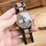 Customizable Mens Wooden Quartz Watch Retro Handmade Design Dial Lightweight Custom Watch for Women Dentily