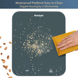 Homebuds Food Scale, 33lb/15kg Digital Kitchen Scale, Weight Grams and Ounces in 1g/0.1oz Precision for Baking and Cooking, LED Display, 3*AAA Batteries Included, Tempered Glass, Blue HomeBuds