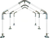 Carport Kit, 20' x 20' High Peak Canopy Fittings, DIY Metal Carport Frame Parts, 1-1/2" EMT Fittings Cowboy Canopy