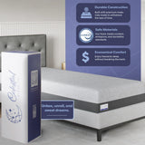 Celestial Sleep Gel Memory Foam Mattress in a Box, Made in The USA, CertiPUR-US Bed, 8 inch Firm - Twin Celestial Sleep