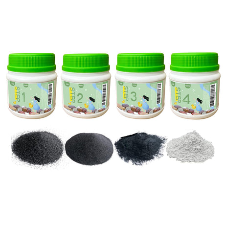 12 LBS Rock Tumbler Grit Set, Rock Tumbler Grit Refill Kit,4-Steps Supplies for Tumbling and Polishing Stones and Gems GANGOU