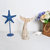 Morning View Wooden Whale Tail Decor Rustic Nautical Decor Free Standing Wood Whale Tail Statue Whale Tail Figurine Tabletop Beach House Decor Coastal Decor Ocean Sea Home Decor 8.5 Inch High (Small) Morning View