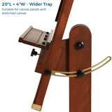 VISWIN Extra-Large Studio Easel, Hold Canvas to 71", Tilts Flat, Adjustable Movable Solid Beech Wood Heavy Duty Easel Stand, Art Easel for Painting Adult, Artist, Large Easel for Painting Canvas, TV VISWIN