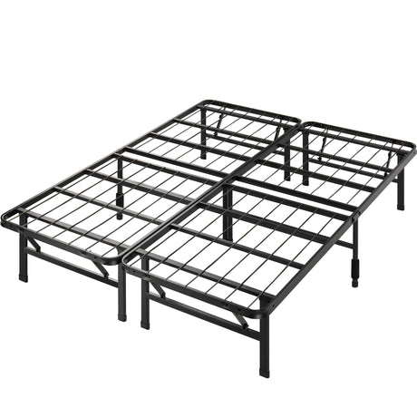 ZINUS SmartBase Tool-Free Assembly Mattress Foundation, 14 Inch Metal Platform Bed Frame, No Box Spring Needed, Sturdy Steel Frame, Underbed Storage, Queen Zinus