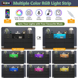 Loomie 10 Drawer Black Dresser with Charging Station & Led Lights for Bedroom, Long 58" Triple Wide Dresser TV Stand for TVs up to 65", Wide Chest of Drawer, Large Dressers Organizer with Open Cubby Loomie