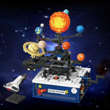 Solar System Building Sets with Light - Rotatable Space Exploration Building Toys with 9 Planets & Rocket Sets Science Astronomy Educational Gifts for Boys Girls Age 6+ Years Old Kids(775 PCS) CUBIMANA
