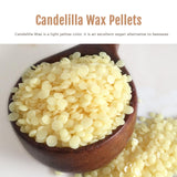 CoolCrafts Candelilla Wax Pellets Candelilla Vegan Wax for Cosmetics DIY, Soap and Candle Making, Alternative to Beeswax - 14 OZ CoolCrafts