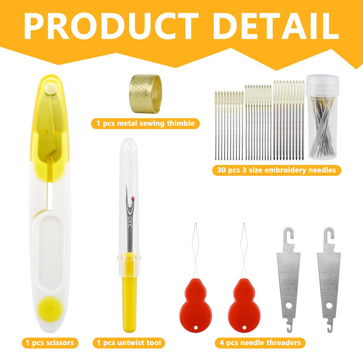 187Pcs Embroidery Floss Kit, 150 Colors Cross Stitch Thread Tools with Organizer Storage Box, Include Scissors, Thimble, Sewing Needle, Threader and Remover, Friendship Bracelet String Make BDS-HOME