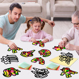 Qyeahkj 36 Set Unicorn Suncatchers Crafts for Kids DIY Unicorn Tissue Paper Crafts Window Stained Glass Effect Rainbow Hanging Decor School Home Creative Activity Art Project Birthday Party Favor Gift Qyeahkj