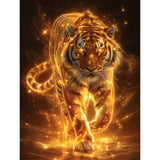 Ohhvvow Glowing Tiger Diamond Painting Kits for Adults, 12x16 Inch 5D DIY Full Round Drill Diamond Art Dots for Home Wall Decor, Gift for DIY Craft Lovers & Beginners Ohhvvow