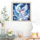 AIBOERL Phoenix Diamond Art Kits for Adults,Animals 5D Diamond Painting Kits for Adults Beginners,DIY Full Round Drill Diamond Dot Painting Gem Art Kits for Adult,Home Wall Decor 14x14Inch AIBOERL