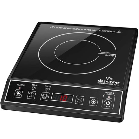 Duxtop 1800W Portable Induction Cooktop Countertop Burner, Black 9100MC/BT-M20B duxtop