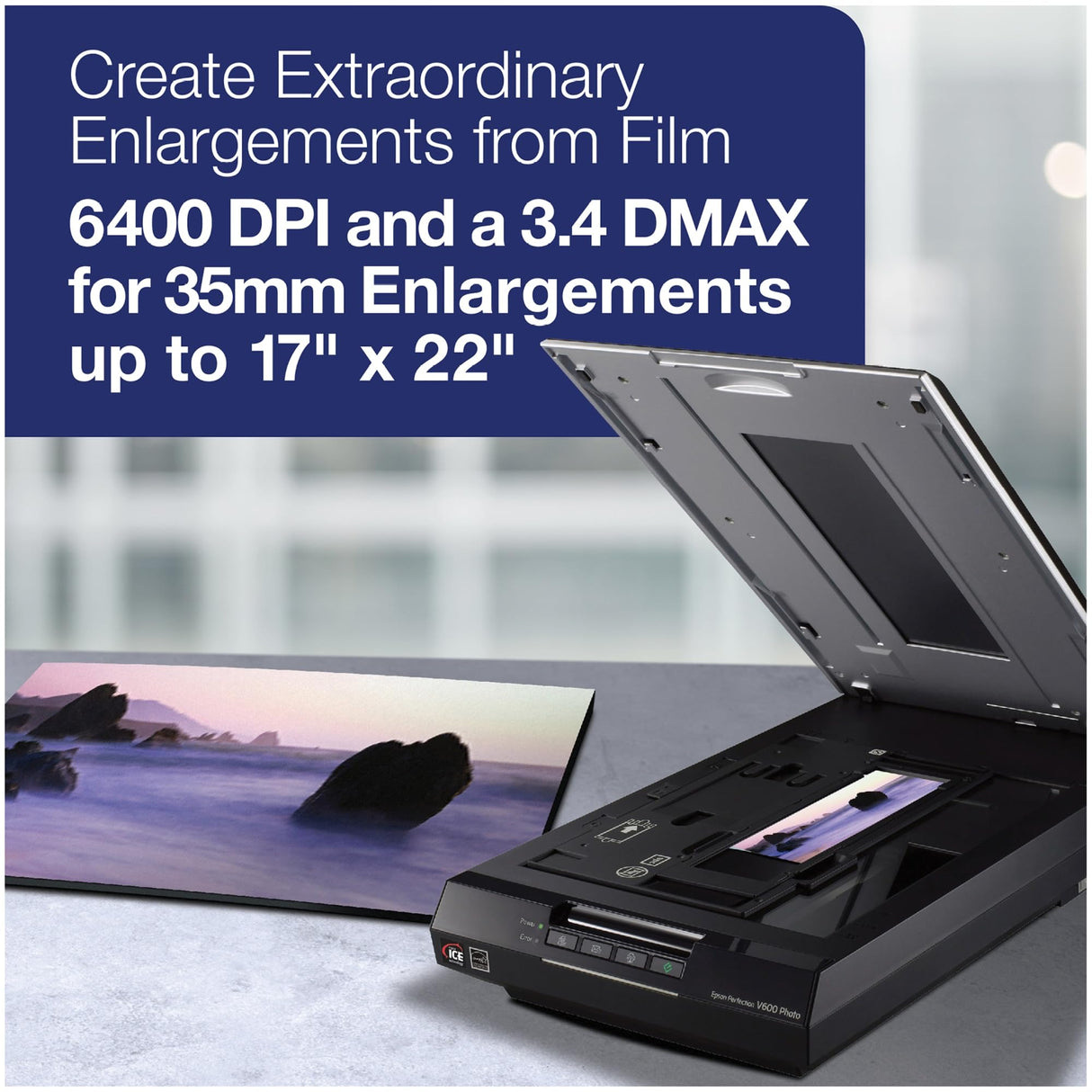 Epson Perfection V600 Color Photo, Image, Film, Negative & Document Scanner Epson