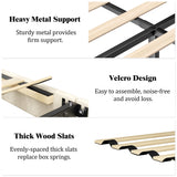 HAOARA Queen Size Platform Bed Frame with Upholstered Button Tufted Headboard, Mattress Foundation with Wooden Slat Support, Noise Free, No Box Spring Needed, Easy Assembly, Beige Velvet HAOARA