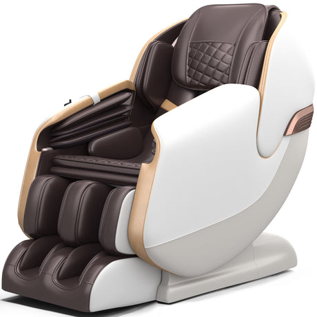Real Relax Massage Chair Full Body, Zero Gravity SL Track Shiatsu Recliner with Shortcut Key, PS3100(Brown) Real Relax
