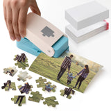 Talltalk DIY Photo Puzzle Maker Set Jigsaw Puzzle Puncher with Adhedive Foams and Stroage Bags Photo Cutter Machine for Personalized Customized Pictures Making Tool Talltalk