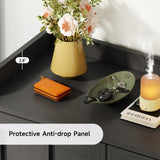 ONBRILL Shoe Cabinet with Cross Molding Doors, 6-Tier Shoe Storage Cabinet with 3 Adjustable Shelves and Metal Legs, 45'' Tall Shoes Rack Organizer Cabinet for Entryway, Front Door, Black ONBRILL